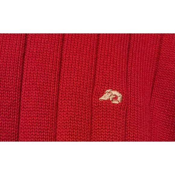 Vintage Pendleton Woolen Mills Red Striped Ribbed Sweater M made in Japan Ram lo - Picture 4 of 7